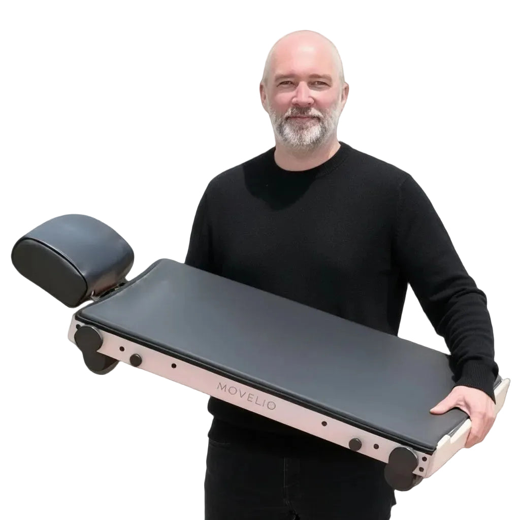 Christopher Scheiene with Movelio Bed Roller