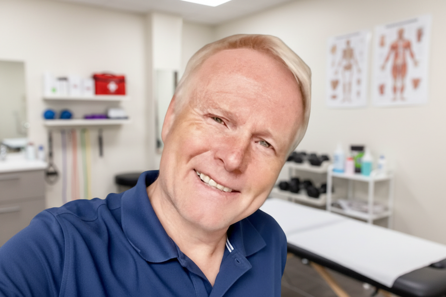 Trond Hagen, Licensed Physiotherapist, endorsing the Movelio Bed Roller