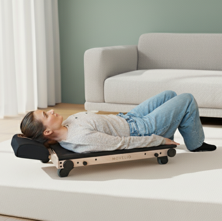 Produktbilde av Movelio Bed Roller med tilhørende S- og I-roller.