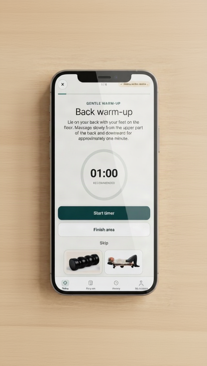 Persönliches Bed Roller Programm in der Movelio App