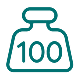 Für Personen bis 100 kg