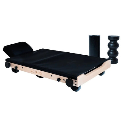 MOVELIO Bed Roller with I-Roller and S-Roller attachments displayed on a white background.